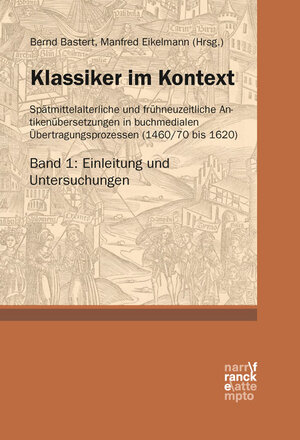 Buchcover Klassiker im Kontext 1: Einleitung und Untersuchungen  | EAN 9783772086922 | ISBN 3-7720-8692-6 | ISBN 978-3-7720-8692-2