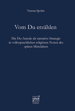 Buchcover Vom Du erzählen | Verena Spohn | EAN 9783772087042 | ISBN 3-7720-8704-3 | ISBN 978-3-7720-8704-2