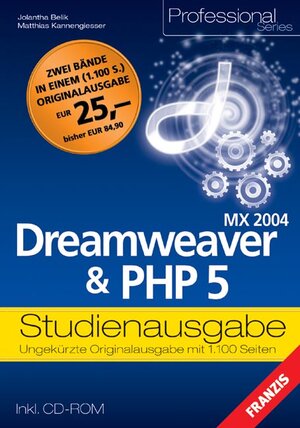 MX 2004  Dreamweaver PHP 5 Studienausgabe (inkl. CD)