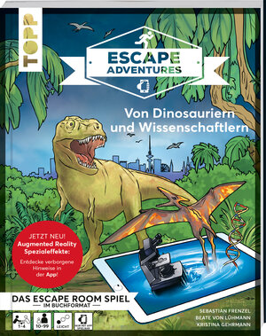 Buchcover Escape Adventures AR – Augmented Reality. Von Dinosauriern und Wissenschaftlern | Sebastian Frenzel | EAN 9783772445620 | ISBN 3-7724-4562-4 | ISBN 978-3-7724-4562-0