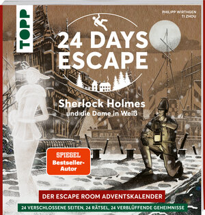 Buchcover 24 DAYS ESCAPE – Der Escape Room Adventskalender: Sherlock Holmes und die Dame in Weiß | Philipp Wirthgen | EAN 9783772448980 | ISBN 3-7724-4898-4 | ISBN 978-3-7724-4898-0