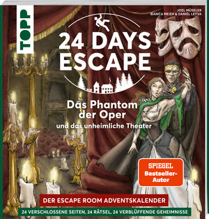 Buchcover 24 DAYS ESCAPE – Der Escape Room Adventskalender: Das Phantom der Oper und das unheimliche Theater | Joel Müseler | EAN 9783772448997 | ISBN 3-7724-4899-2 | ISBN 978-3-7724-4899-7