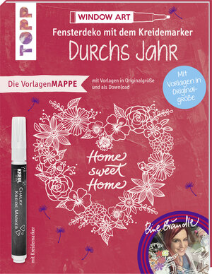 Buchcover Vorlagenmappe Fensterdeko mit dem Kreidemarker - Durchs Jahr mit Bine Brändle. Inkl. Original Kreidemarker von Kreul | Bine Brändle | EAN 9783772477911 | ISBN 3-7724-7791-7 | ISBN 978-3-7724-7791-1