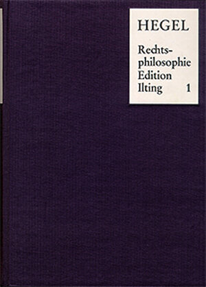 Buchcover Vorlesungen über Rechtsphilosophie 1818-1831 / Band 1 | Georg Wilhelm Friedrich Hegel | EAN 9783772803543 | ISBN 3-7728-0354-7 | ISBN 978-3-7728-0354-3
