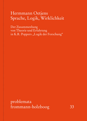 Buchcover Sprache, Logik, Wirklichkeit | Hermann Oetjens | EAN 9783772805554 | ISBN 3-7728-0555-8 | ISBN 978-3-7728-0555-4