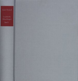 Buchcover Erich Heintel: Gesammelte Abhandlungen / Band 1: Zur Fundamentalphilosophie I | Erich Heintel | EAN 9783772809156 | ISBN 3-7728-0915-4 | ISBN 978-3-7728-0915-6