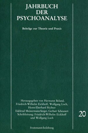 Buchcover Jahrbuch der Psychoanalyse / Band 20  | EAN 9783772809323 | ISBN 3-7728-0932-4 | ISBN 978-3-7728-0932-3