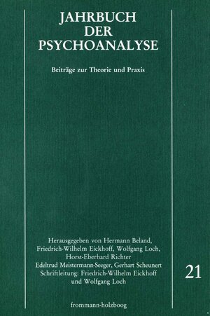 Buchcover Jahrbuch der Psychoanalyse / Band 21  | EAN 9783772809460 | ISBN 3-7728-0946-4 | ISBN 978-3-7728-0946-0