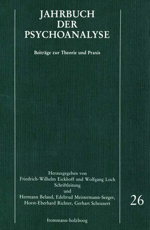 Buchcover Jahrbuch der Psychoanalyse / Band 26  | EAN 9783772813528 | ISBN 3-7728-1352-6 | ISBN 978-3-7728-1352-8