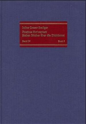 Buchcover Poetices libri septem / Sieben Bücher über die Dichtkunst | Julius Caesar Scaliger | EAN 9783772815010 | ISBN 3-7728-1501-4 | ISBN 978-3-7728-1501-0