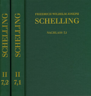 Buchcover Friedrich Wilhelm Joseph Schelling: Historisch-kritische Ausgabe / Reihe II: Nachlaß. Band 7,1-2: ›System der gesammten Philosophie‹ und weitere Schriften (1804–1807) | Friedrich Wilhelm Joseph Schelling | EAN 9783772825187 | ISBN 3-7728-2518-4 | ISBN 978-3-7728-2518-7