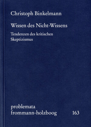 Buchcover Wissen des Nicht-Wissens | Christoph Binkelmann | EAN 9783772829437 | ISBN 3-7728-2943-0 | ISBN 978-3-7728-2943-7