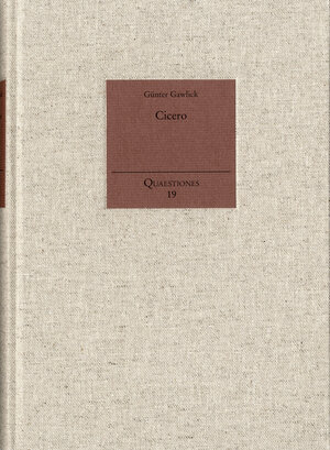 Buchcover Cicero | Günter Gawlick | EAN 9783772829451 | ISBN 3-7728-2945-7 | ISBN 978-3-7728-2945-1