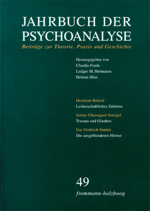 Buchcover Jahrbuch der Psychoanalyse / Band 49  | EAN 9783772831492 | ISBN 3-7728-3149-4 | ISBN 978-3-7728-3149-2