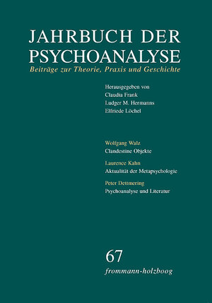 Buchcover Jahrbuch der Psychoanalyse / Band 67  | EAN 9783772831676 | ISBN 3-7728-3167-2 | ISBN 978-3-7728-3167-6