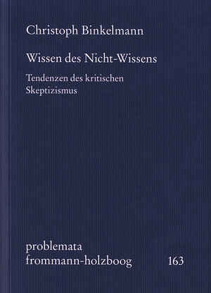 Buchcover Wissen des Nicht-Wissens | Christoph Binkelmann | EAN 9783772834721 | ISBN 3-7728-3472-8 | ISBN 978-3-7728-3472-1