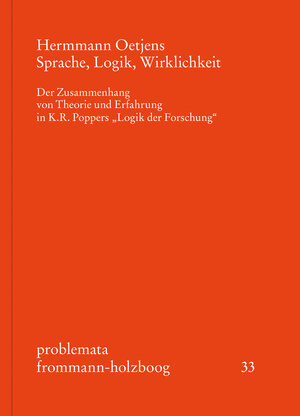 Buchcover Sprache, Logik, Wirklichkeit | Hermann Oetjens | EAN 9783772835216 | ISBN 3-7728-3521-X | ISBN 978-3-7728-3521-6