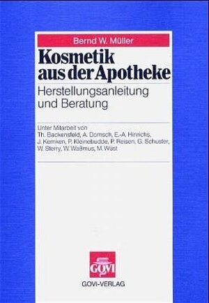 Buchcover Kosmetik aus der Apotheke | Bernd W Müller | EAN 9783774101456 | ISBN 3-7741-0145-0 | ISBN 978-3-7741-0145-6