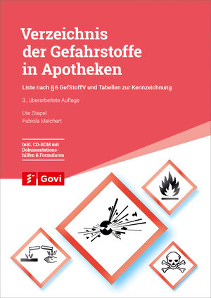 Buchcover Verzeichnis der Gefahrstoffe in Apotheken | Ute Stapel | EAN 9783774113572 | ISBN 3-7741-1357-2 | ISBN 978-3-7741-1357-2