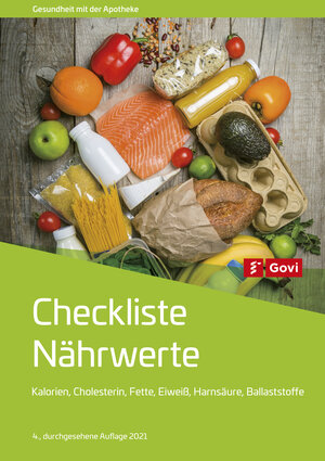 Buchcover Checkliste Nährwerte  | EAN 9783774115781 | ISBN 3-7741-1578-8 | ISBN 978-3-7741-1578-1