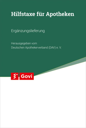Buchcover Hilfstaxe für Apotheken 39. Ergänzungslieferung  | EAN 9783774116511 | ISBN 3-7741-1651-2 | ISBN 978-3-7741-1651-1