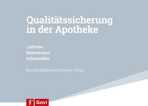 Buchcover Qualitätssicherung in der Apotheke 8. Ergänzungslieferung | EAN 9783774116528 | ISBN 3-7741-1652-0 | ISBN 978-3-7741-1652-8