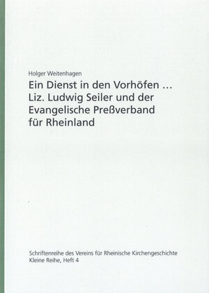 Buchcover Ein Dienst in den Vorhöfen ... | Holger Weitenhagen | EAN 9783774939929 | ISBN 3-7749-3992-6 | ISBN 978-3-7749-3992-9