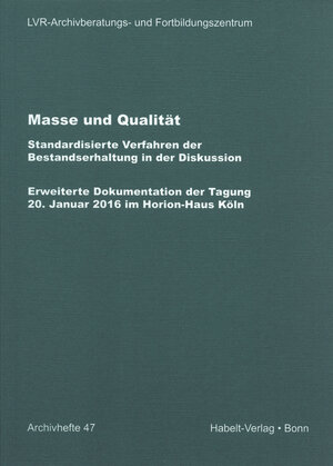Buchcover Masse und Qualität  | EAN 9783774940604 | ISBN 3-7749-4060-6 | ISBN 978-3-7749-4060-4