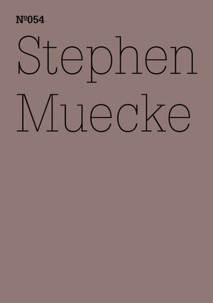 Buchcover Stephen Muecke | Stephen Muecke | EAN 9783775729031 | ISBN 3-7757-2903-8 | ISBN 978-3-7757-2903-1