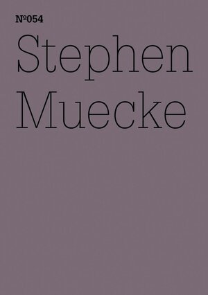 Buchcover Stephen Muecke | Stephen Muecke | EAN 9783775730839 | ISBN 3-7757-3083-4 | ISBN 978-3-7757-3083-9