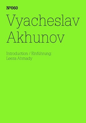 Buchcover Vyacheslav Akhunov | Vyacheslav Akhunov | EAN 9783775730891 | ISBN 3-7757-3089-3 | ISBN 978-3-7757-3089-1