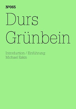Buchcover Durs Grünbein | Durs Grünbein | EAN 9783775730945 | ISBN 3-7757-3094-X | ISBN 978-3-7757-3094-5