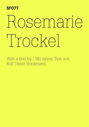 Buchcover Rosemarie Trockel | Rosemarie Trockel | EAN 9783775731065 | ISBN 3-7757-3106-7 | ISBN 978-3-7757-3106-5