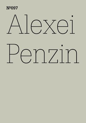 Buchcover Alexei Penzin | Alexei Penzin | EAN 9783775731263 | ISBN 3-7757-3126-1 | ISBN 978-3-7757-3126-3