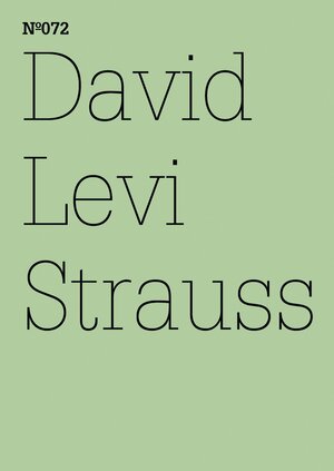 Buchcover David Levi Strauss | David Levi Strauss | EAN 9783775750110 | ISBN 3-7757-5011-8 | ISBN 978-3-7757-5011-0