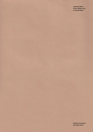 Buchcover Jonathan Monk  | EAN 9783775752602 | ISBN 3-7757-5260-9 | ISBN 978-3-7757-5260-2