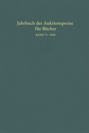 Buchcover Jahrbuch der Auktionspreise für Bücher, Handschriften und Autographen  | EAN 9783776221077 | ISBN 3-7762-2107-0 | ISBN 978-3-7762-2107-7