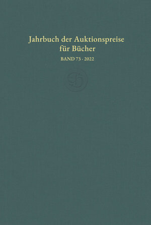 Buchcover Jahrbuch der Auktionspreise für Bücher, Handschriften und Autographen  | EAN 9783776223026 | ISBN 3-7762-2302-2 | ISBN 978-3-7762-2302-6