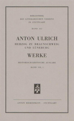 Buchcover Werke. Historisch kritische Ausgabe / Werke. Historisch-kritische Ausgabe. Die Römische Octavia. | Anton Ulrich | EAN 9783777211220 | ISBN 3-7772-1122-2 | ISBN 978-3-7772-1122-0