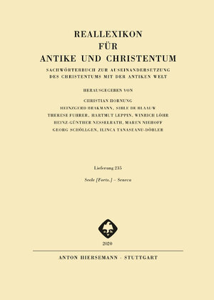 Buchcover Reallexikon für Antike und Christentum  | EAN 9783777220208 | ISBN 3-7772-2020-5 | ISBN 978-3-7772-2020-8