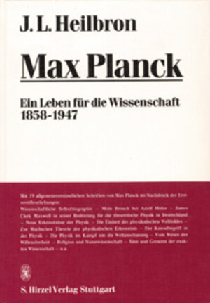 Buchcover Max Planck | John L Heilbron | EAN 9783777603926 | ISBN 3-7776-0392-9 | ISBN 978-3-7776-0392-6