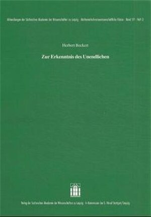 Buchcover Zur Erkenntnis des Unendlichen | Herbert Beckert | EAN 9783777611365 | ISBN 3-7776-1136-0 | ISBN 978-3-7776-1136-5