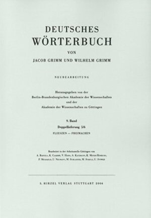 Buchcover Grimm, Dt. Wörterbuch Neubearbeitung | Jacob Grimm | EAN 9783777613116 | ISBN 3-7776-1311-8 | ISBN 978-3-7776-1311-6