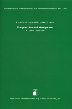 Buchcover Knorpelstruktur und Abbauprozesse | Klaus Jochen Arnold | EAN 9783777613550 | ISBN 3-7776-1355-X | ISBN 978-3-7776-1355-0