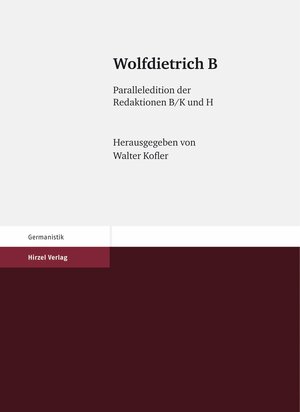 Buchcover Wolfdietrich B  | EAN 9783777616230 | ISBN 3-7776-1623-0 | ISBN 978-3-7776-1623-0