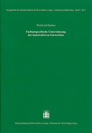 Buchcover Fachunspezifische Unterstützung des konstruktiven Entwerfens | Winfried Hacker | EAN 9783777621258 | ISBN 3-7776-2125-0 | ISBN 978-3-7776-2125-8
