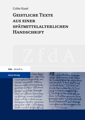 Buchcover Geistliche Texte aus einer spätmittelalterlichen Handschrift | Cobie Kune | EAN 9783777621289 | ISBN 3-7776-2128-5 | ISBN 978-3-7776-2128-9