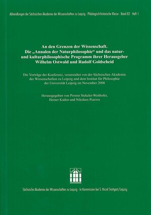 Buchcover An den Grenzen der Wissenschaft  | EAN 9783777621562 | ISBN 3-7776-2156-0 | ISBN 978-3-7776-2156-2