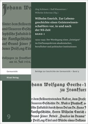 Buchcover Wilhelm Emrich. Zur Lebensgeschichte eines Geisteswissenschaftlers vor, in und nach der NS-Zeit  | EAN 9783777626550 | ISBN 3-7776-2655-4 | ISBN 978-3-7776-2655-0