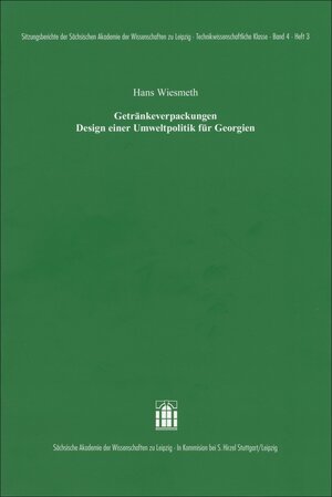 Buchcover Getränkeverpackungen Design einer Umweltpolitik für Georgien | Hans Wiesmeth | EAN 9783777627083 | ISBN 3-7776-2708-9 | ISBN 978-3-7776-2708-3